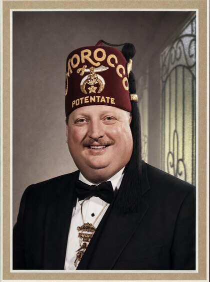 Santa Dave as Past Potentate, Morocco Shrine